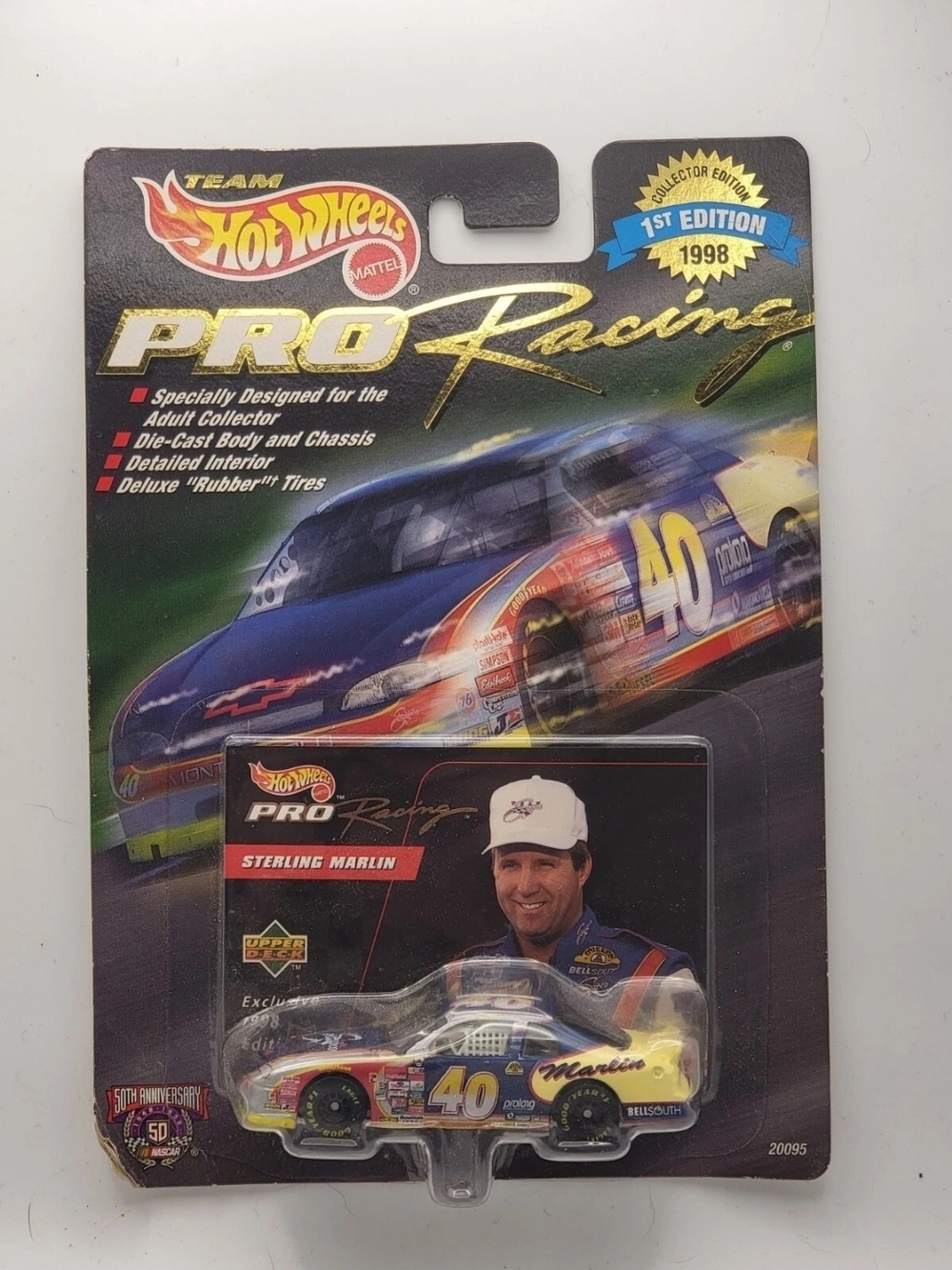 1998 Hot Wheels 1st Collector Edition Pro Racing #40 Sterling Marlin NASCAR